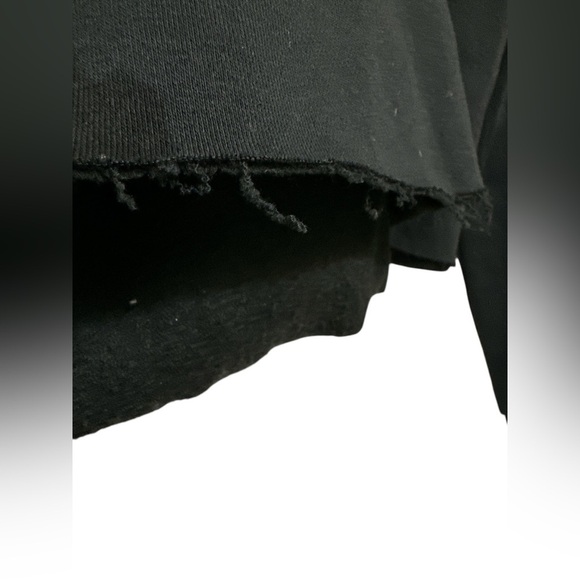 FILA x Bandier Black Cropped Hoodie with Tiger Design - Picture 3 of 8